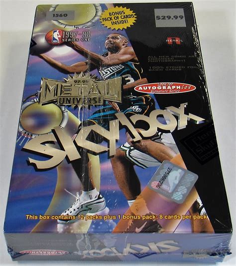 1997 metal universe precious metal box|metal universe basketball boxes.